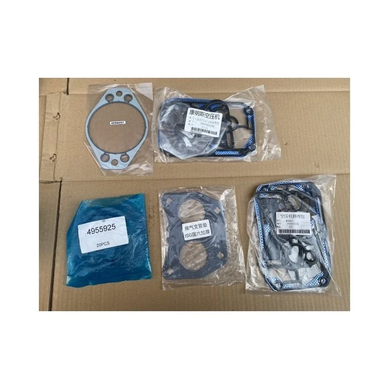 Standard Size Air Compressor Gasket Repair Kit 4896897/4955925/5266066 for Heavy Trucks