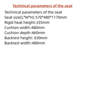 Three-Point Insurance with Airbag Shock-Absorbing Seat and Adjustable Driver Seat — photo 5